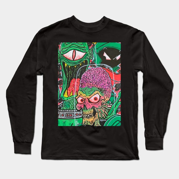 Aliens Long Sleeve T-Shirt by Bruce13customz